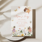 Fairy First Birthday Invitation Kaart