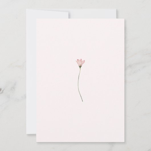 Fairy First Birthday Invitation Kaart (Achterkant)