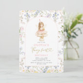 Fairy First Birthday Kaart (Staand voorkant)