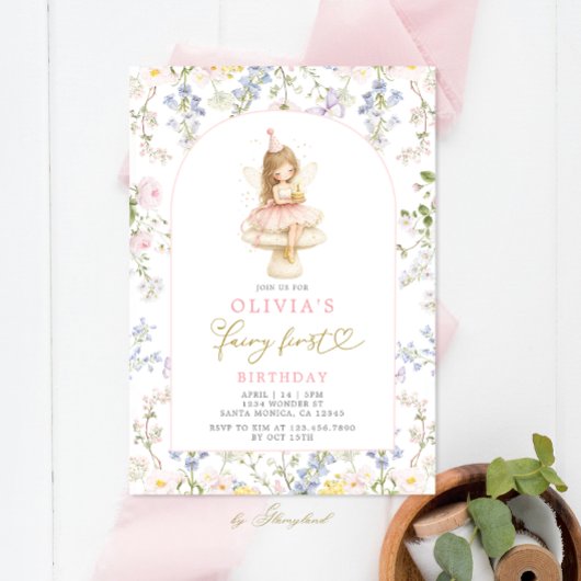 Fairy First Birthday Kaart