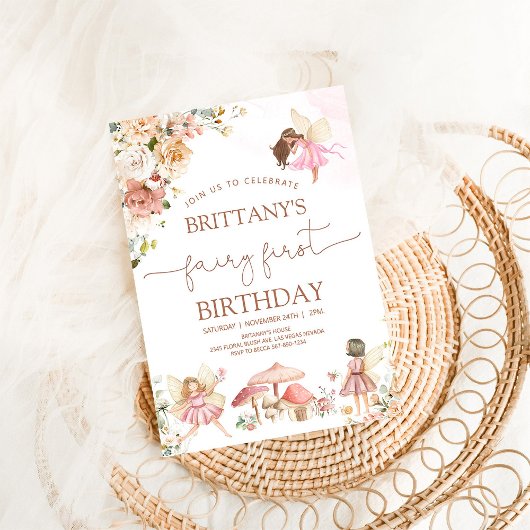 Fairy First Birthday Kaart