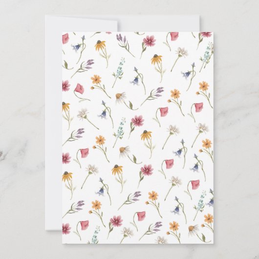 Fairy First Birthday Kaart (Achterkant)