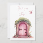 Fairy First Birthday Magische feestuitnodiging Kaart (Achterkant)