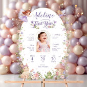 Fairy First Birthday Milestone Acrylic Welcome Acryl Bord