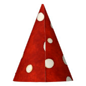 Fairy First Birthday Mushroom Red Polka dot Feesthoedjes (Achterkant)