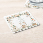 Fairy First Birthday Party Personalized Kartonnen Onderzetters (Schuin)