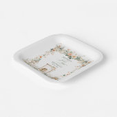 Fairy First Birthday Party Personalized Papieren Bordje (Gebogen)