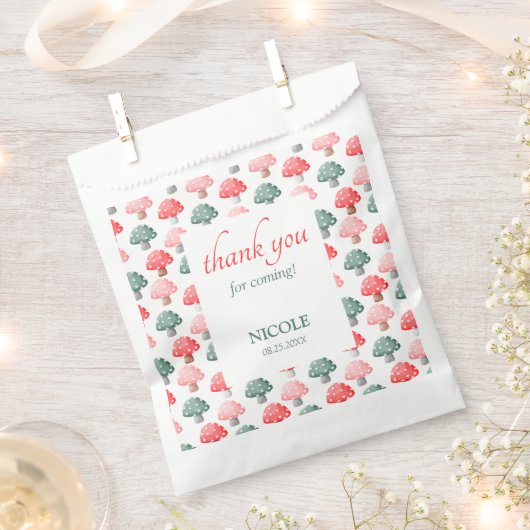 Fairy First Birthday Schattige Kleurrijke Paddesto Bedankzakje (Geknipt)