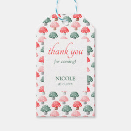 Fairy First Birthday Schattige Kleurrijke Paddesto Cadeaulabel