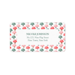 Fairy First Birthday Schattige Kleurrijke Paddesto Etiket