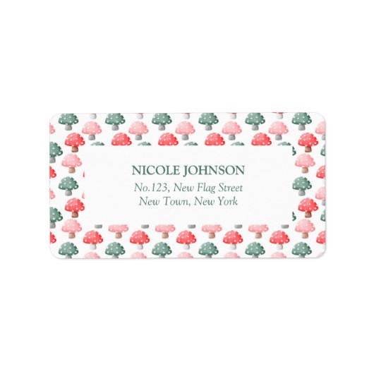 Fairy First Birthday Schattige Kleurrijke Paddesto Etiket (Voorkant)