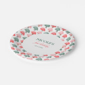 Fairy First Birthday Schattige Kleurrijke Paddesto Papieren Bordje (Gekanteld)