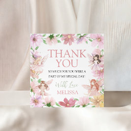 Fairy First Birthday Thank You Tag Bedankjes Labels