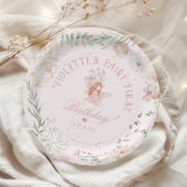 Fairy First Birthday Whimsical Enchanted Garden Papieren Bordje