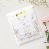 Fairy First Birthday Whimsical garden Lilac Bedankzakje (Gezegeld)