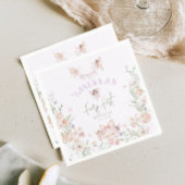 Fairy First Birthday Whimsical garden Lilac Servet