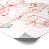 Fairy First Birthday Whimsical pink Welcome Poster (Hoek)