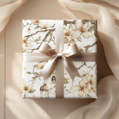 Fairy First Birthday Woodland Floral Cadeaupapier