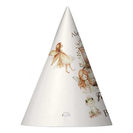 Fairy First Birthday Woodland Floral Feesthoedjes (Links)