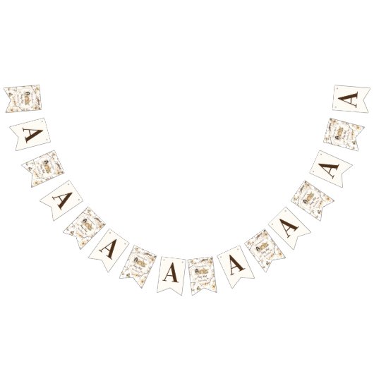 Fairy First Birthday Woodland Floral Vlaggetjes (Alle)