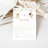 Fairy First Boho Verjaardagsfeest Time Capsule Notitiekaartje