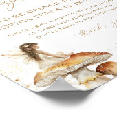 Fairy First Boho Verjaardagsfeest Time Capsule Poster (Hoek)