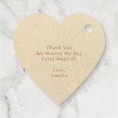 Fairy First Cute Girl's 1st Birthday Party Bedankjes Labels (Achterkant)