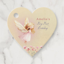 Fairy First Cute Girl's 1st Birthday Party Bedankjes Labels