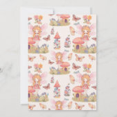 Fairy First Enchanted Woodland 1st Birthday Kaart (Achterkant)