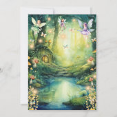 Fairy First Flutter en Twirl Girl's Verjaardag Kaart (Achterkant)