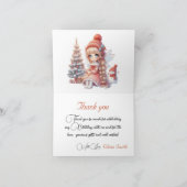 Fairy First Girl's 1e verjaardag Bedankkaart (Binnen)