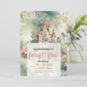 Fairy First Girl's 1e verjaardag Kaart (Staand voorkant)