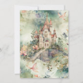 Fairy First Girl's 1e verjaardag Kaart (Achterkant)