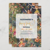 Fairy First Girl's 1e verjaardag Kaart (Voorkant / Achterkant)