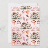 Fairy First Girl's 1e verjaardag Kaart (Achterkant)