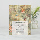 Fairy First Girl's 1e verjaardag Kaart (Staand voorkant)