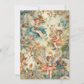 Fairy First Girl's 1e verjaardag Kaart (Achterkant)