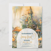 Fairy First Girl's 1e verjaardag Kaart (Voorkant)