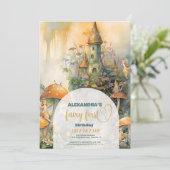 Fairy First Girl's 1e verjaardag Kaart (Staand voorkant)