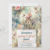 Fairy First Girl's 1e verjaardag Kaart (Voorkant)