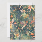 Fairy First Girl's 1e verjaardag Kaart (Achterkant)