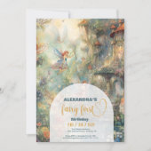 Fairy First Girl's 1e verjaardag Kaart (Voorkant)