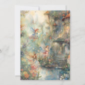 Fairy First Girl's 1e verjaardag Kaart (Achterkant)