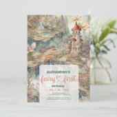 Fairy First Girl's 1e verjaardag Kaart (Staand voorkant)