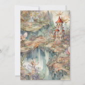 Fairy First Girl's 1e verjaardag Kaart (Achterkant)