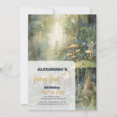 Fairy First Girl's 1e verjaardag Kaart (Voorkant)