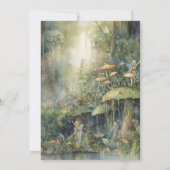 Fairy First Girl's 1e verjaardag Kaart (Achterkant)