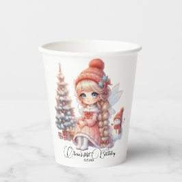Fairy First Girl's 1e verjaardag Papieren Bekers