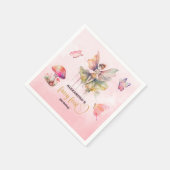 Fairy First Girl's 1e verjaardag Servet (Hoek)