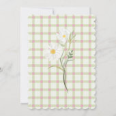 Fairy First Girl's 1e verjaardagsfeestje gepersona Kaart (Achterkant)